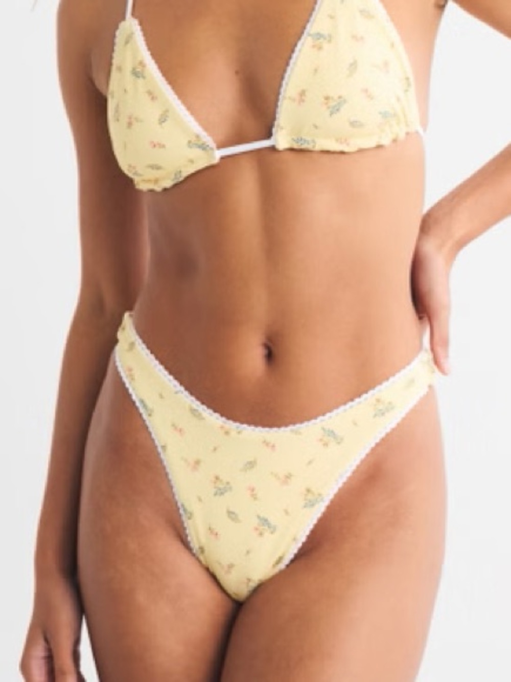 A&F Reversible Ultra High-Leg Swim Bottom